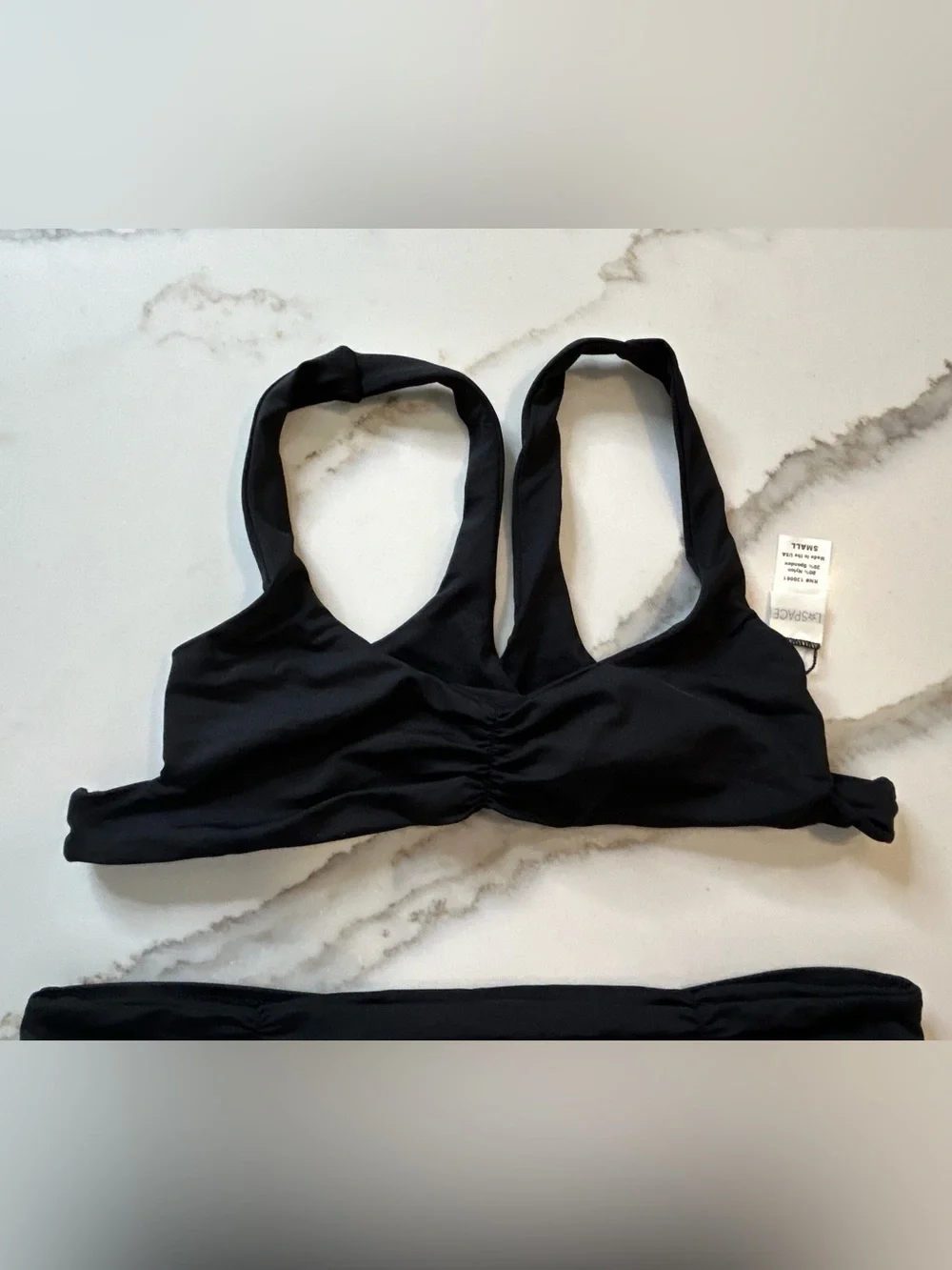 L*space Black Two-Piece Bikini Set S/M
